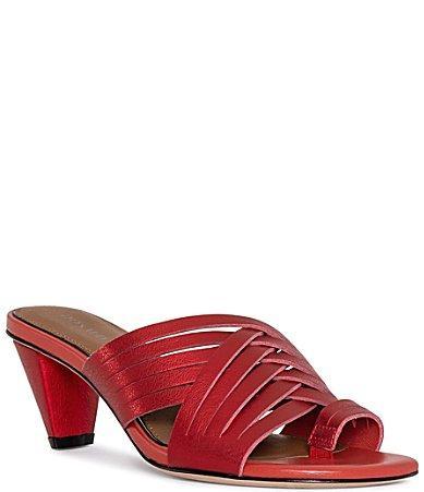 Donald Pliner Alannis Woven Leather Toe Loop Sandals Product Image