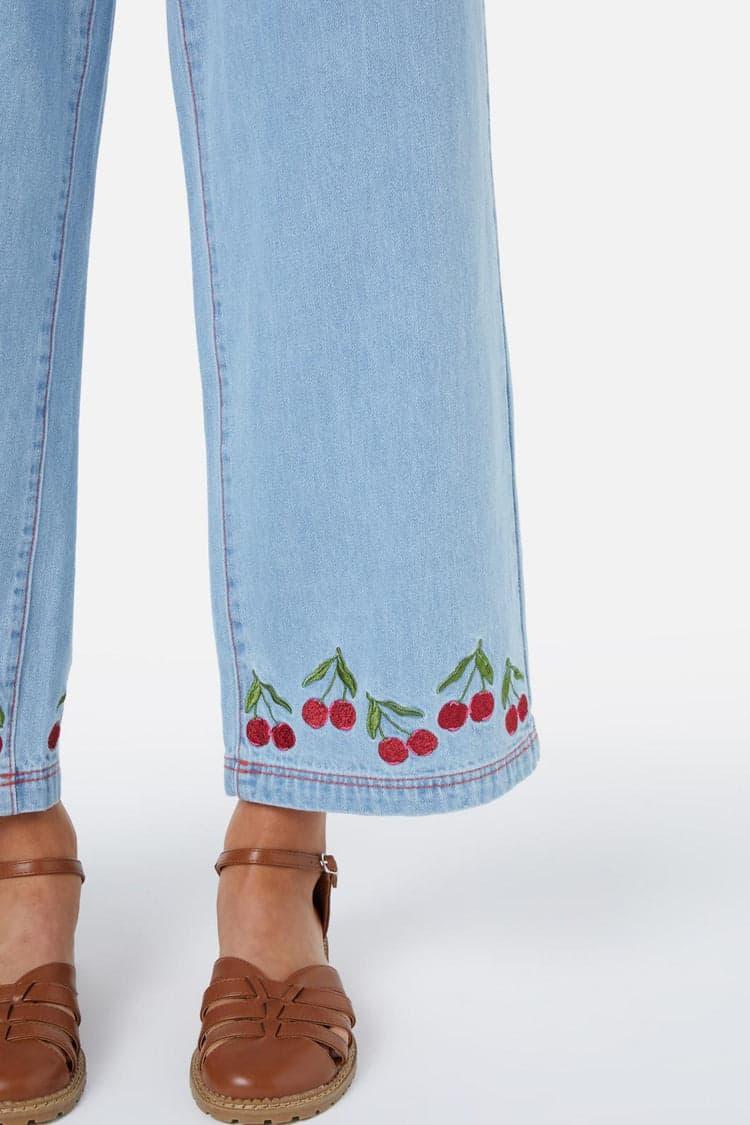 Cherry Embroidered Jean Product Image