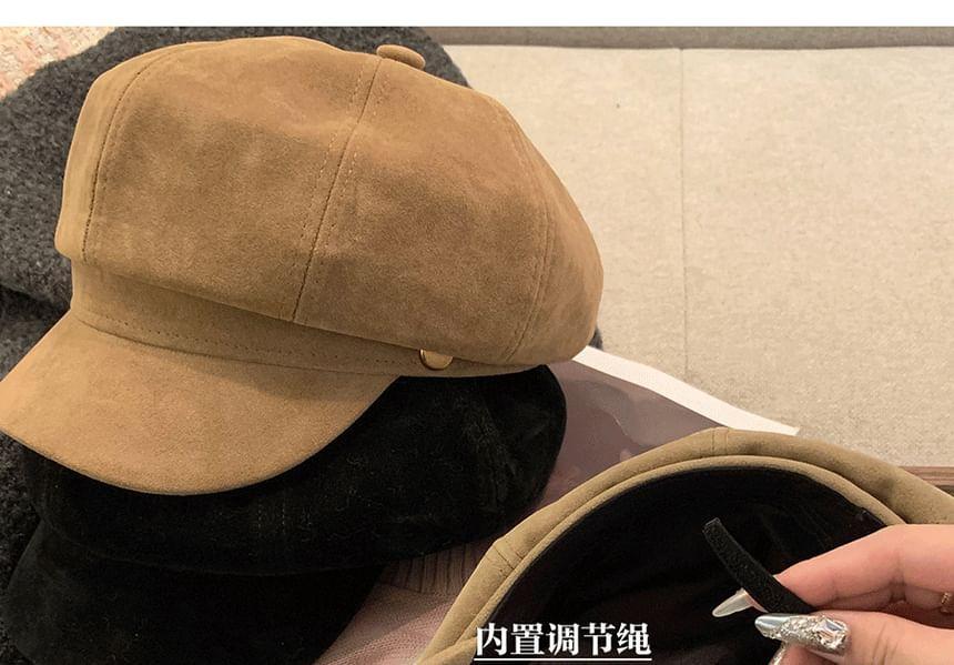 Faux Suede Newsboy Cap Product Image