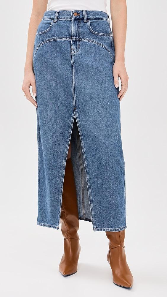 Madewell Western Yolk Midi Skirt | Shopbop Product Image