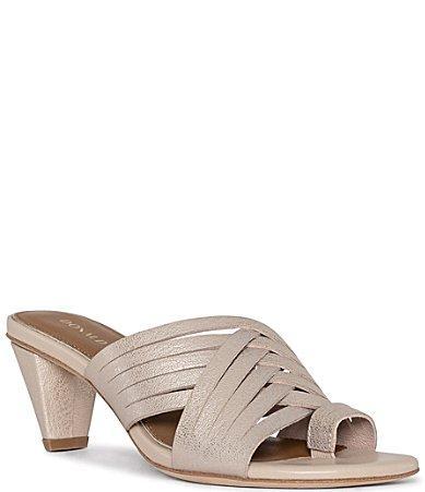 Donald Pliner Alannis Woven Leather Toe Loop Sandals Product Image