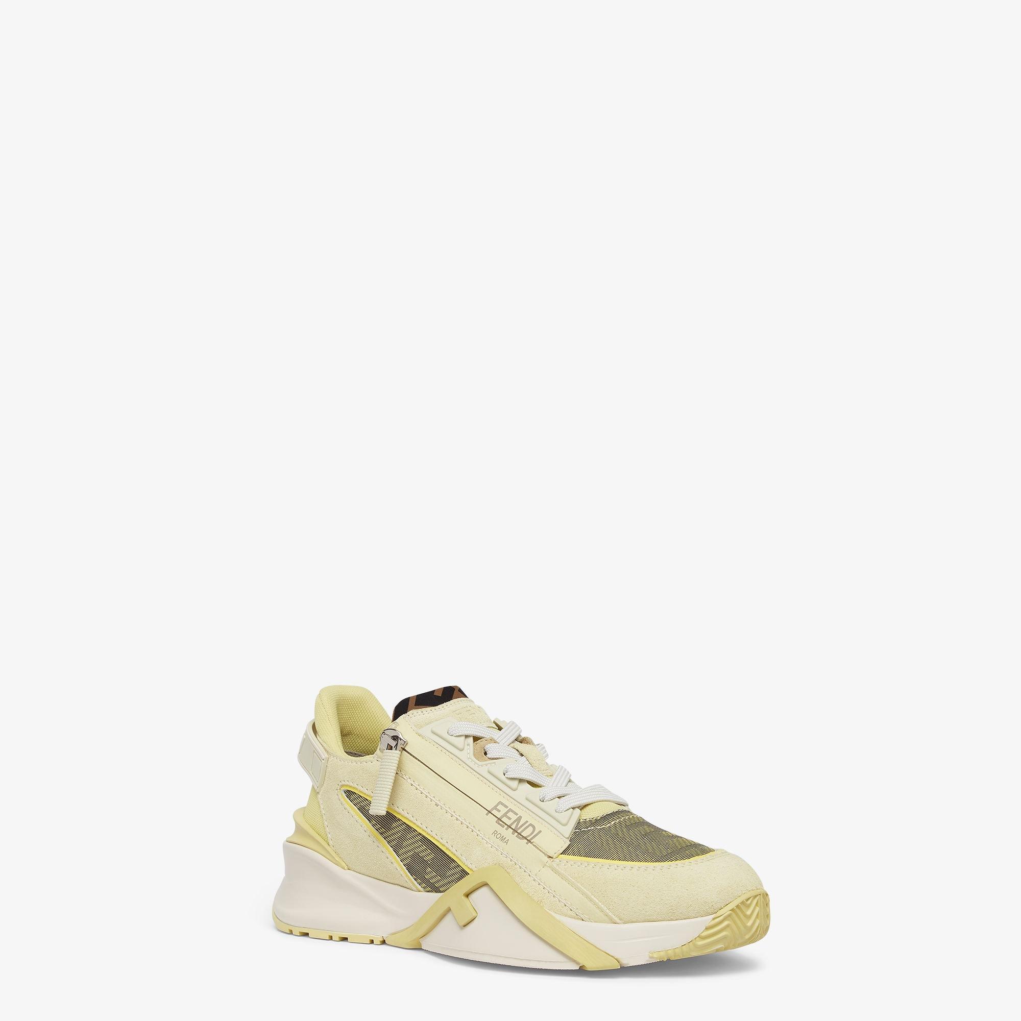 Fendi FlowYellow suede low-tops Product Image