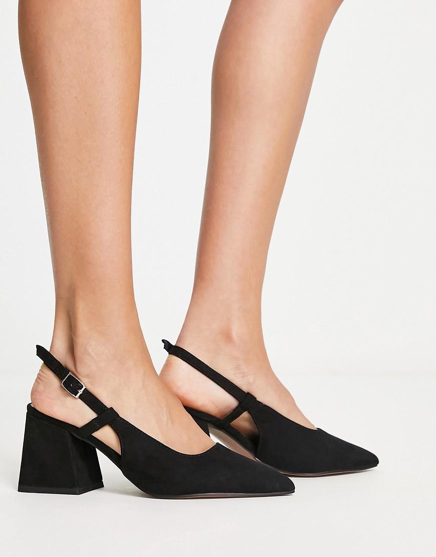 ASOS DESIGN Wide Fit Penza pointed high heeled pumps Product Image