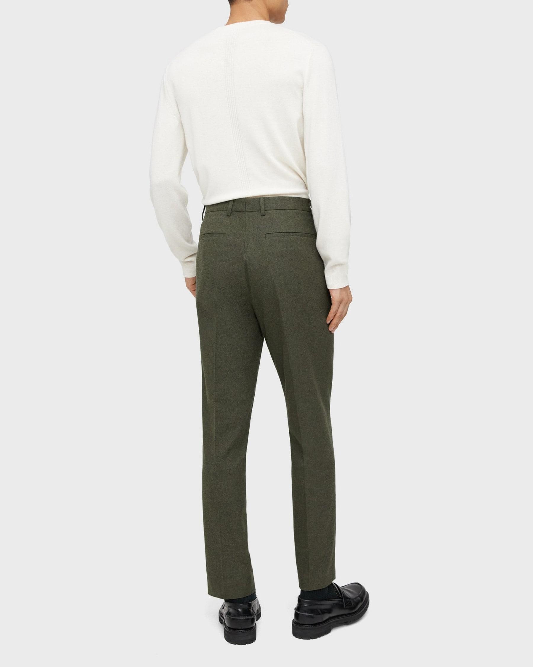 Pleated Drawstring Pant in Cotton Flannel Product Image