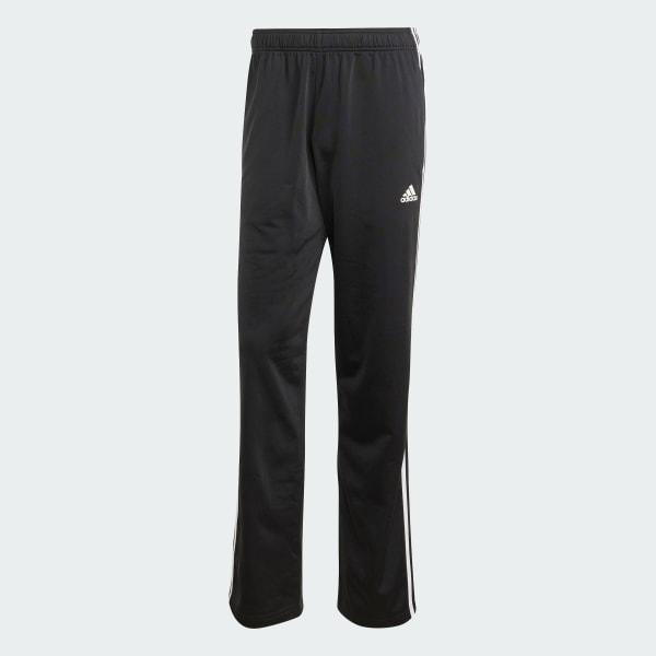 adidas Primegreen Essentials Warm-Up Open Hem 3-Stripes Track Pants Black 4XL Mens Product Image