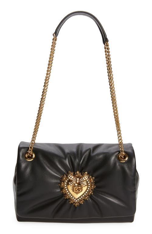 Dolce & Gabbana Devotion Leather Shoulder Bag Product Image