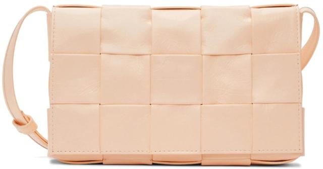 BOTTEGA VENETA Pink Cassette Bag In 6706-melon Washed-si Product Image