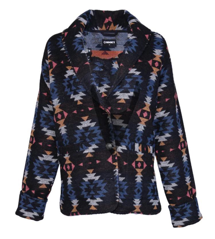 Hooey® Ladies Black/Aztec Cardigan Product Image