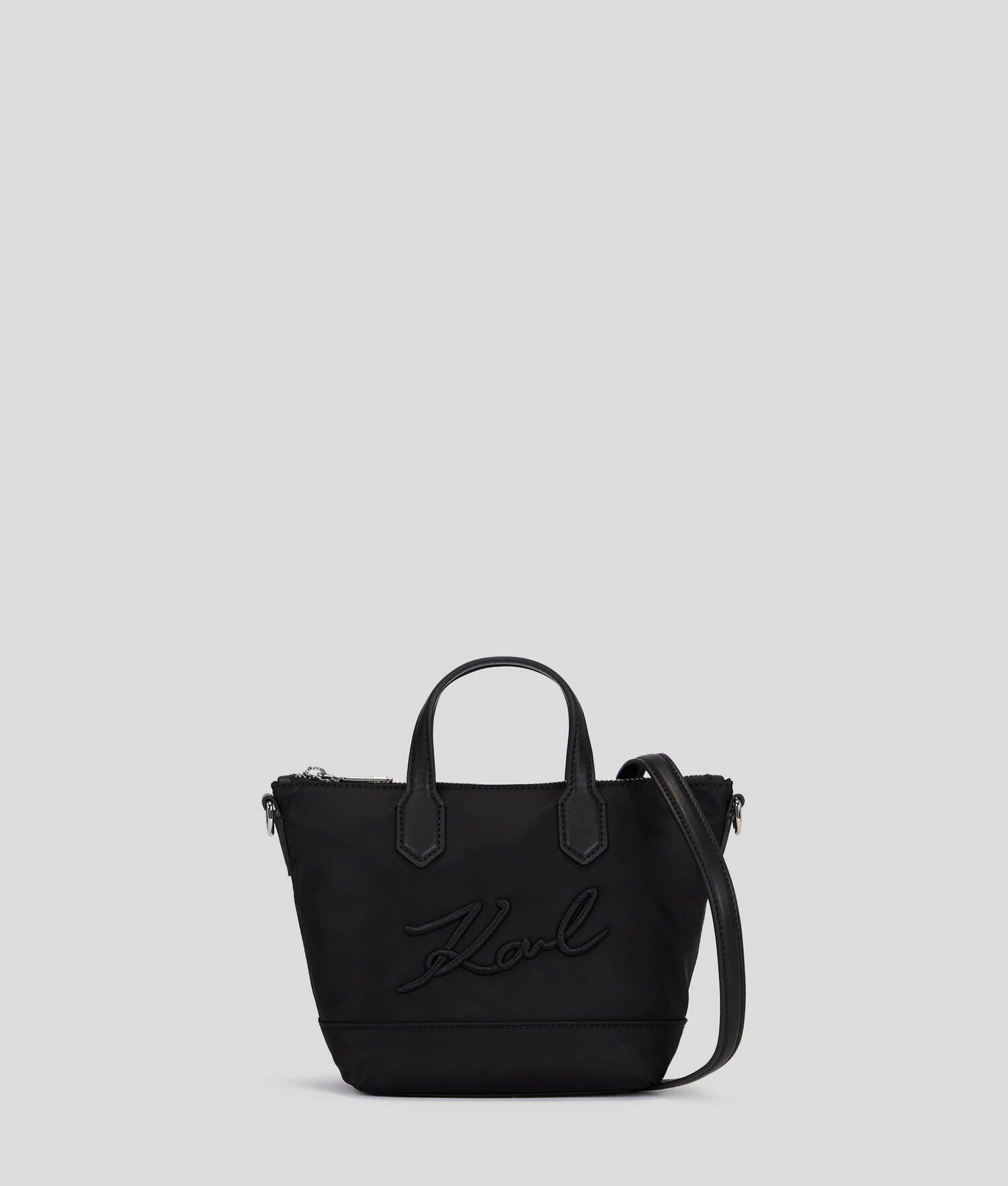 K/SIGNATURE NYLON SMALL TOTE BAG Product Image