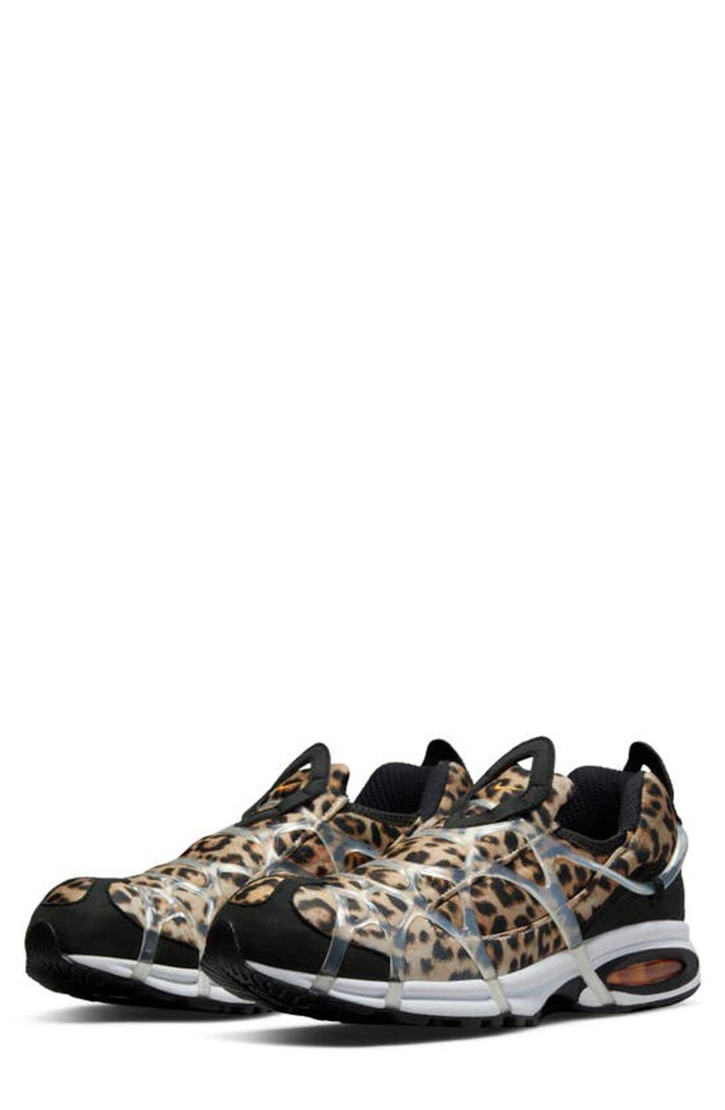 Air Kukini Leopard-print Sneakers In Black Product Image