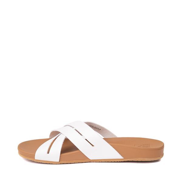 Womens Reef Cushion Spring Bloom Sandal - White / Tan Product Image