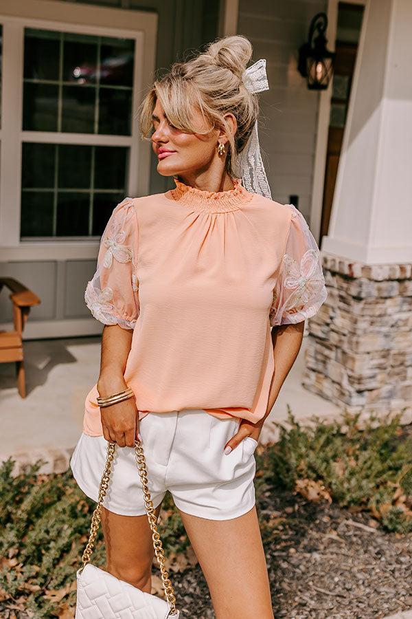 Cherished Moment Shift Top in Peach Product Image