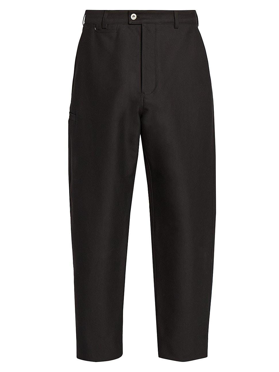 Mens Cotton Flat-Front Pants Product Image