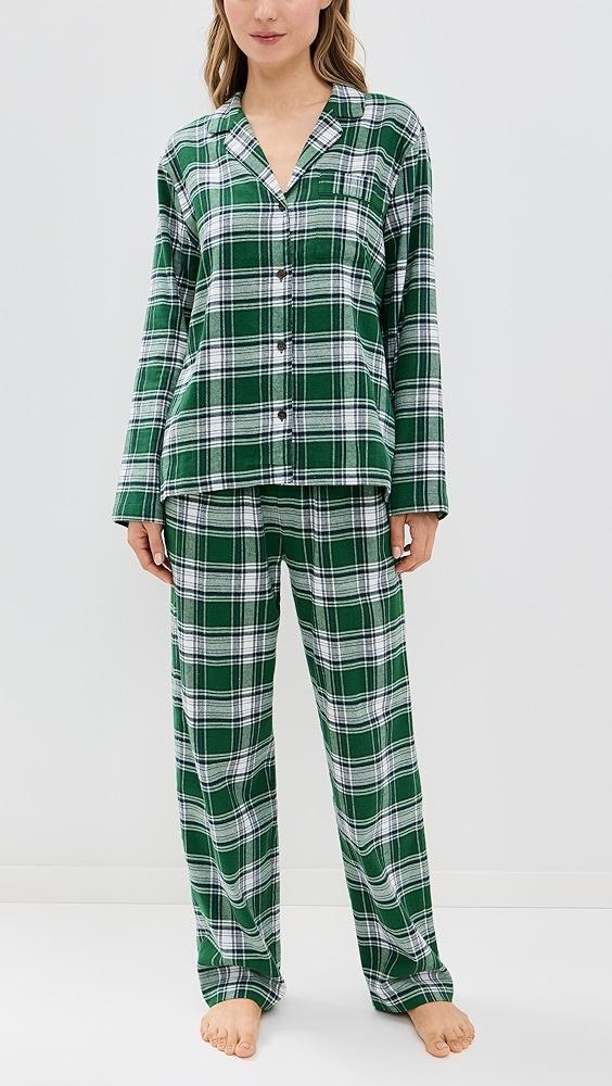 Eberjey Flannel Long Pj Set | Shopbop Product Image