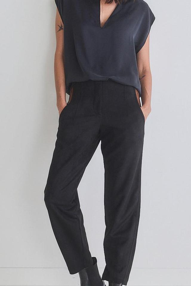 Not Too Tapered Microsuede Pants Product Image