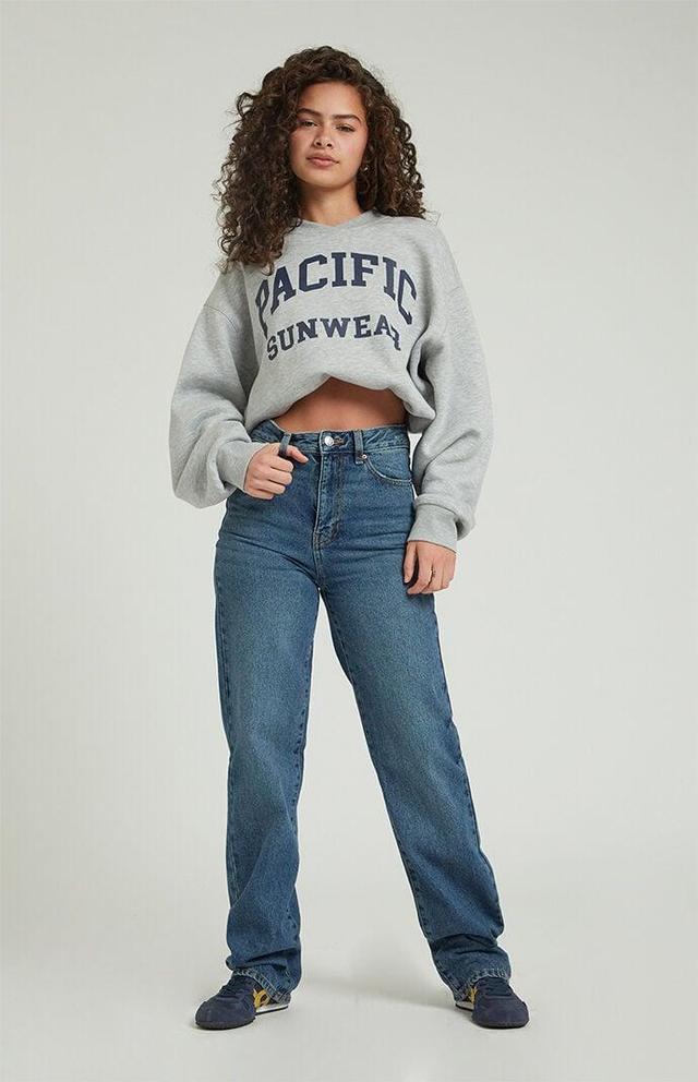 Womens Dark Indigo 90s Boyfriend Jeans Product Image