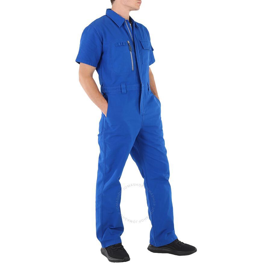 Men's Midnight Navy Canvas Boiler Suit In Blue Product Image