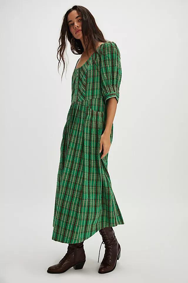 Tulie Plaid Midi Dress Product Image