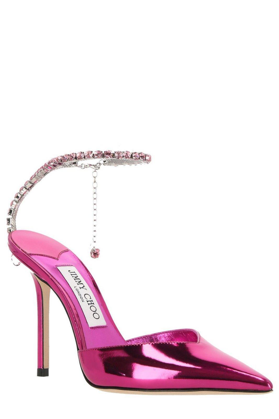 JIMMY CHOO Saeda 100 Pointed In Fuchsia Product Image