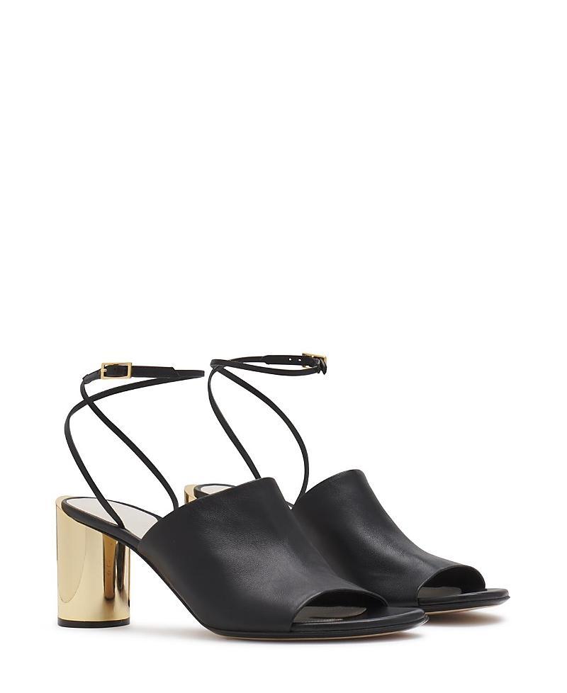 Lanvin Womens Leather Sequence By Chunky Heeled Sandals Product Image