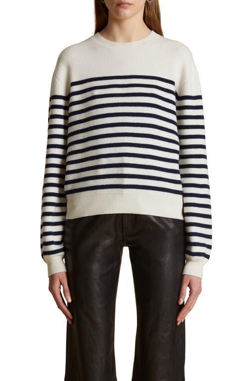 Womens Viola Striped Cashmere Sweater Product Image