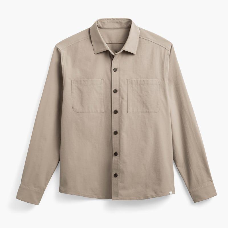 Olive Men's Pace Poplin Overshirt Product Image