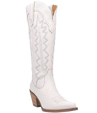 Dingo High Cotton Leather Tall Western Boots Product Image