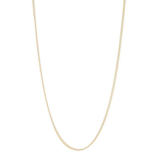 Jordan Blue 14k Gold Filled 2.7 mm Curb Chain Necklace, Womens Product Image