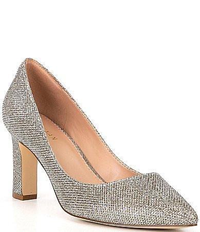 Cole Haan Mylah Glitter Fabric Dress Pumps Product Image