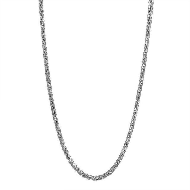 Jordan Blue 10k Gold Wheat Chain Necklace, Womens White Product Image