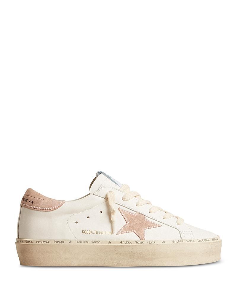 Golden Goose Womens Hi Star Almond Toe Star Patch Platform Sneakers Product Image