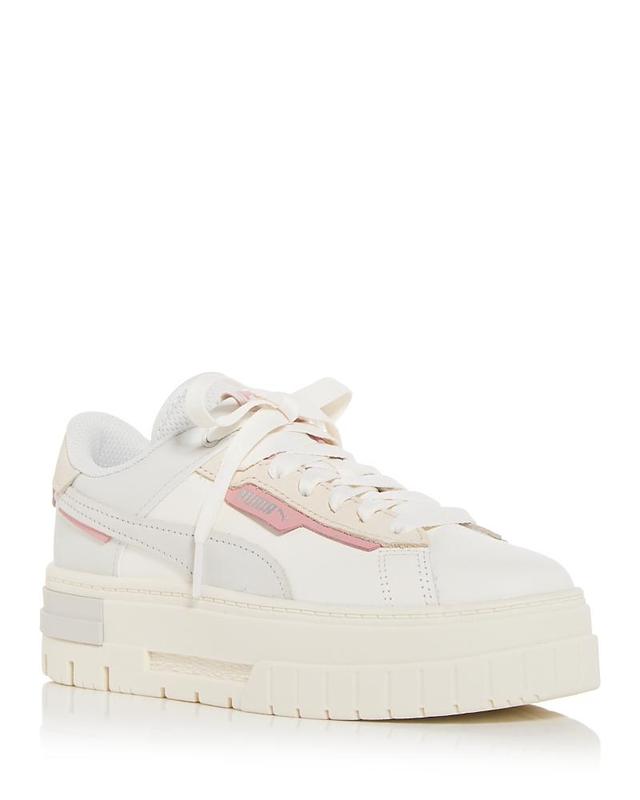 Puma Womens Mayze Crashed Platform Low Top Sneakers Product Image