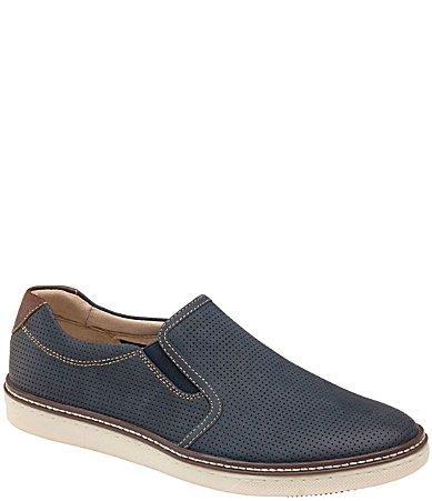 Johnston  Murphy Mens McGuffey Perforated Leather Slip Product Image