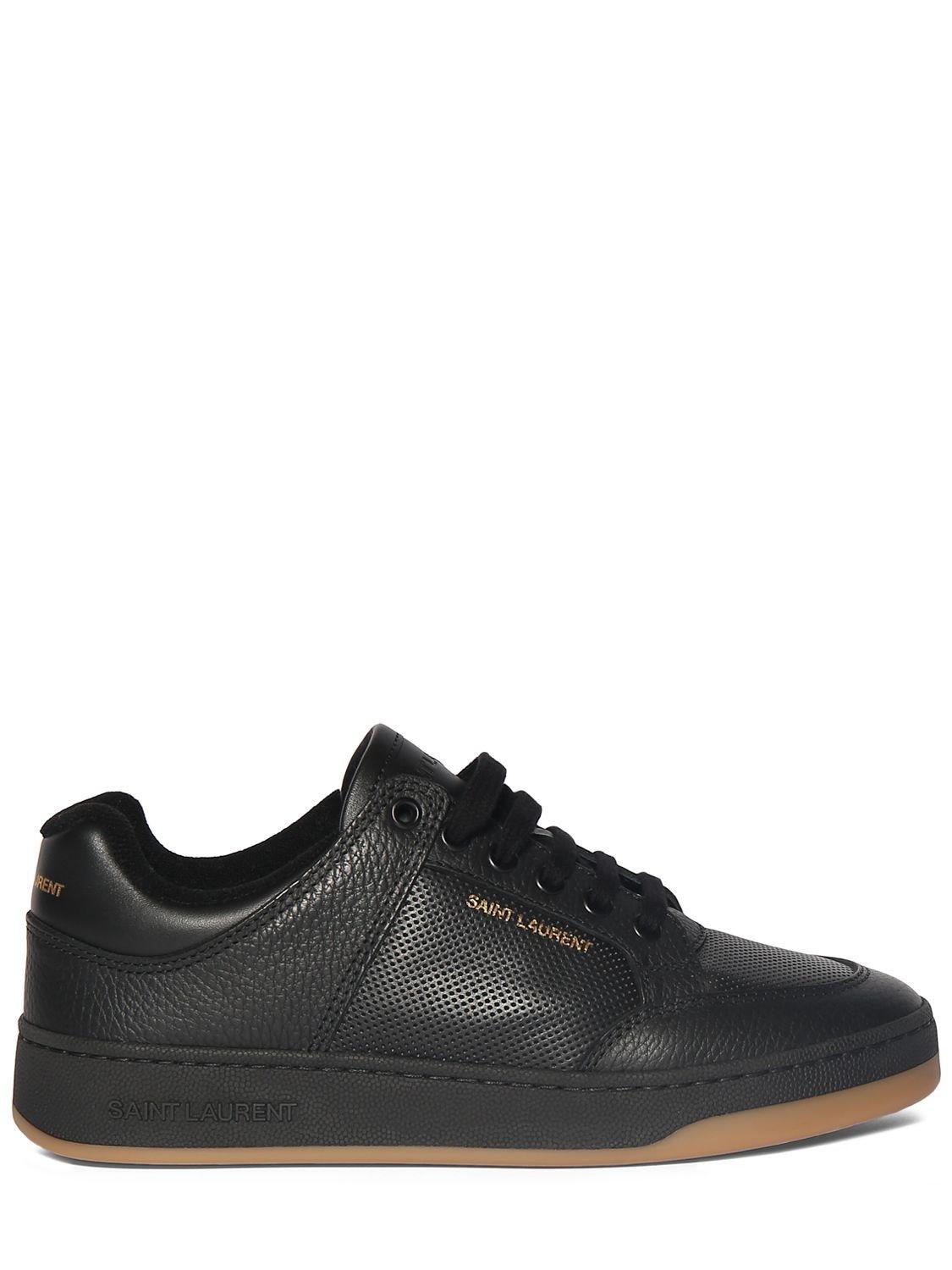 20mm Sl61 Low Top Leather Sneakers In Black Product Image