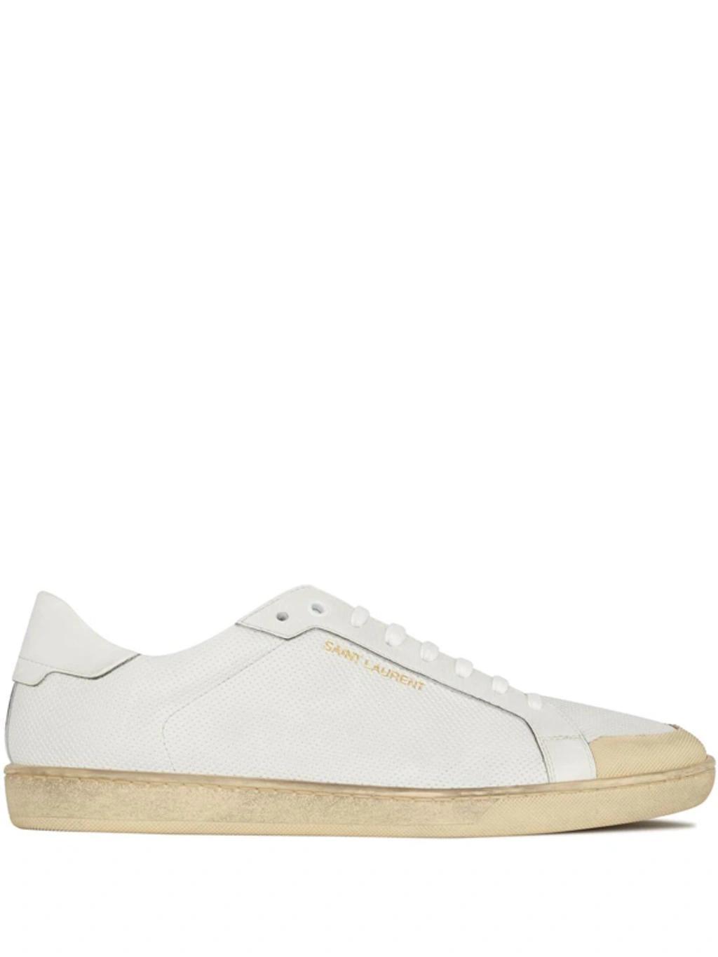 'court Classic Sl/39' Low-top Leather Sneakers In White Product Image