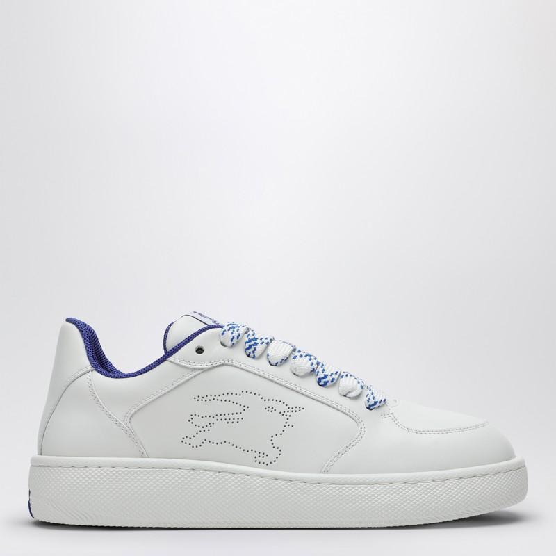 BURBERRY White Leather Stock Sneakers Product Image