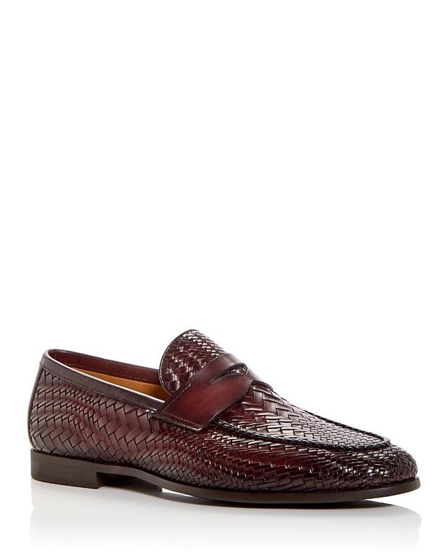 Magnanni Mens Halwell Woven Penny Loafers Product Image