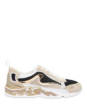 Sandro Womens Flame Gold Trainer Sneakers Product Image