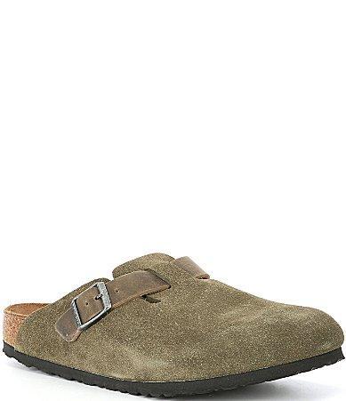 Birkenstock Mens Boston Mixed Material Clogs Product Image