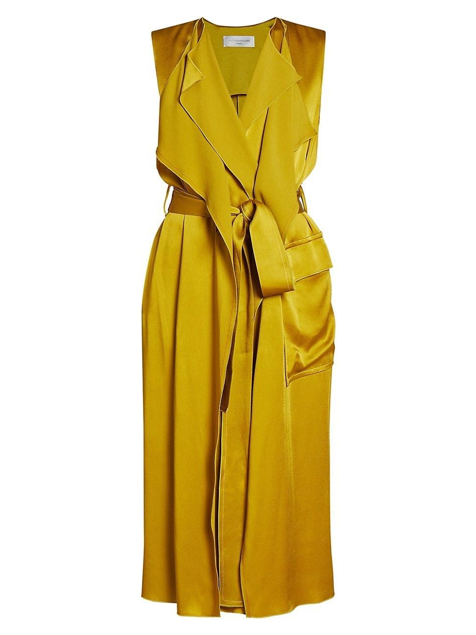 Womens Satin Trench Dress Product Image