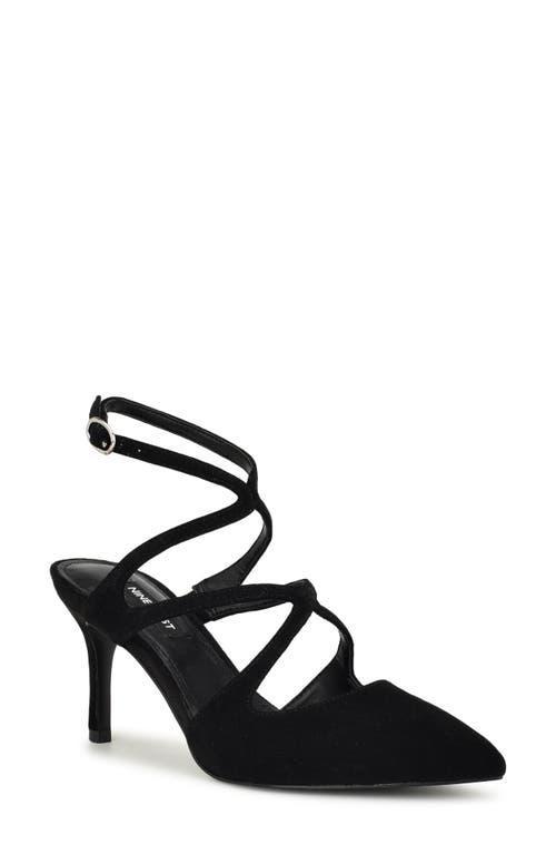 Nine West Womens Maes Strappy Pointy Toe Stiletto Dress Pumps Product Image