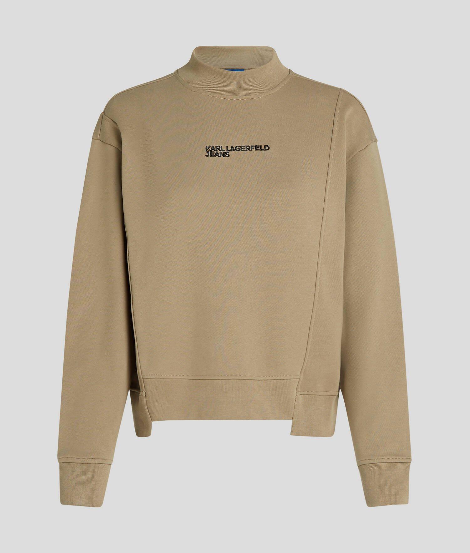 ASYMMETRIC MOCK-NECK SWEATSHIRT   Product Image