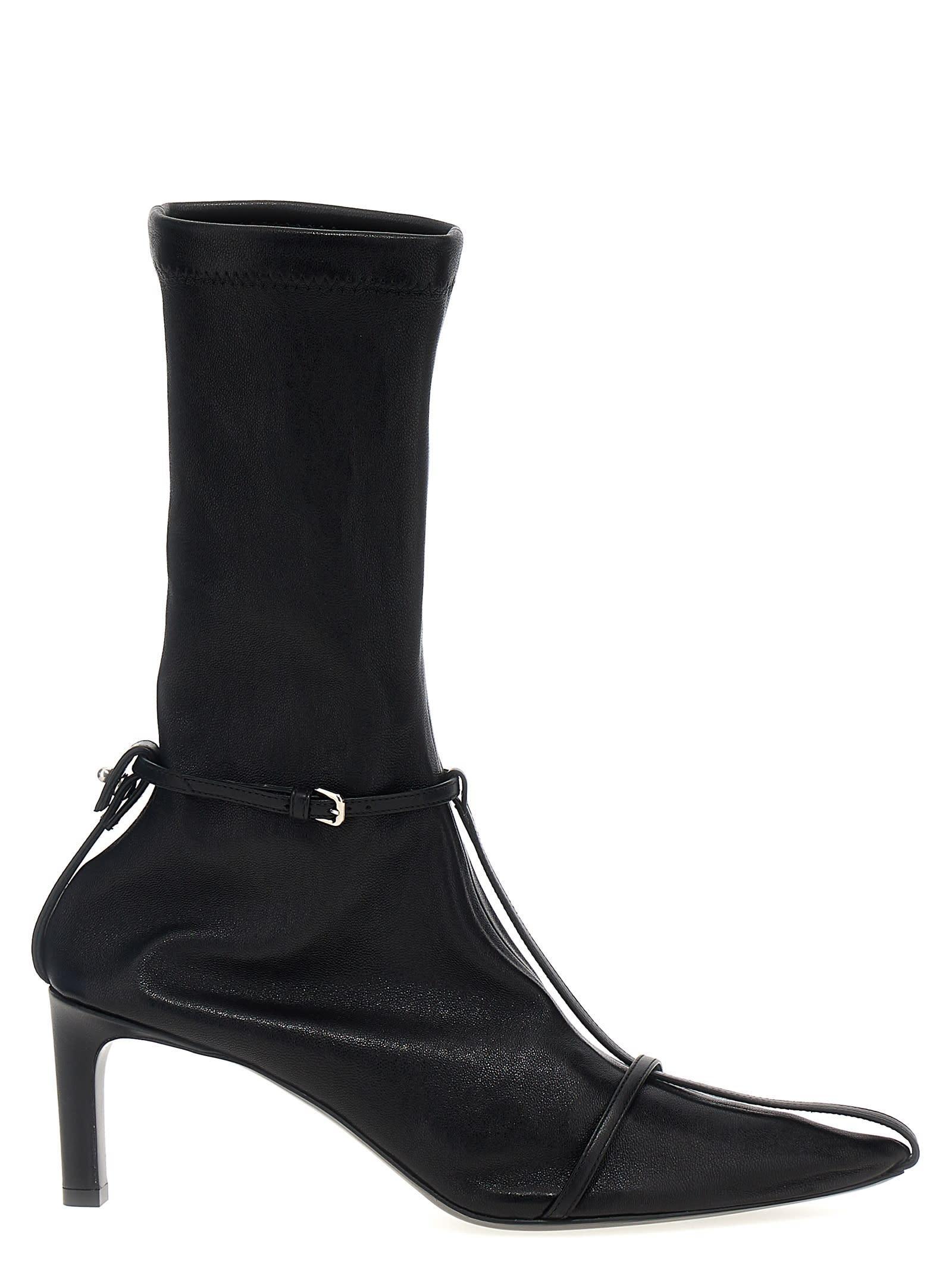 Pointed Ankle Boots In Black Product Image