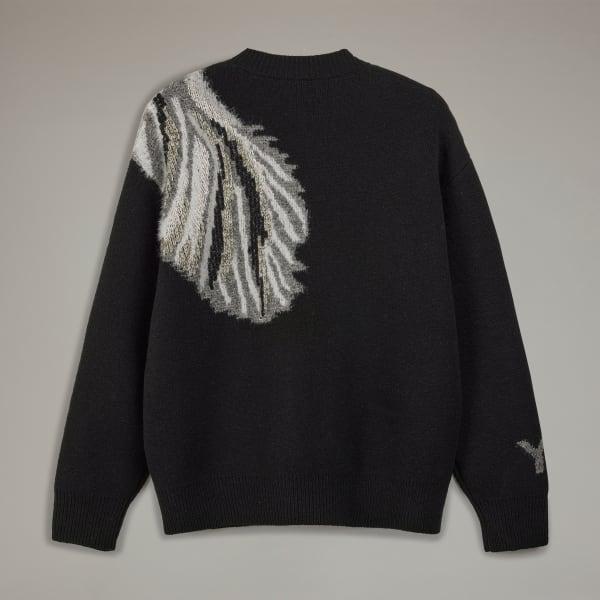 Y-3 Graphic Knit Crew Sweatshirt Product Image