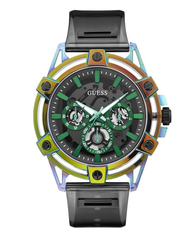 Guess Mens Multi-Function Black Polyurethane Watch 48mm Product Image