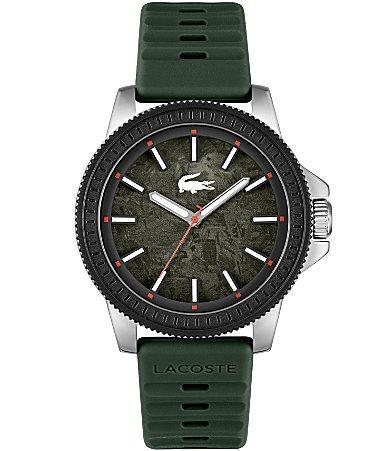 Lacoste Mens Highkey Khaki Silicone Strap Watch 43mm - Khaki Product Image