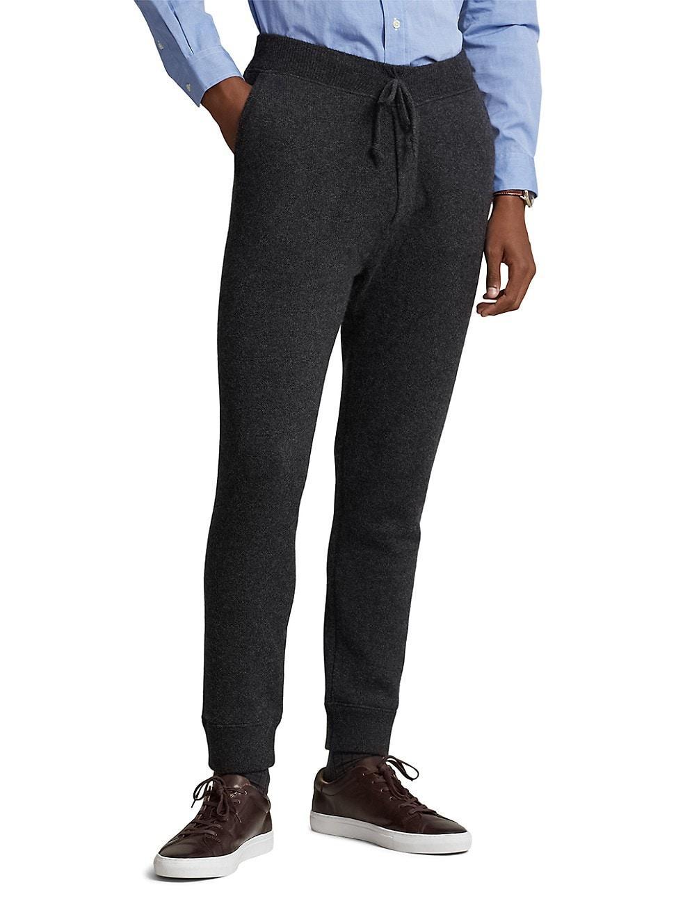 Mens Cashmere Drawstring Joggers Product Image