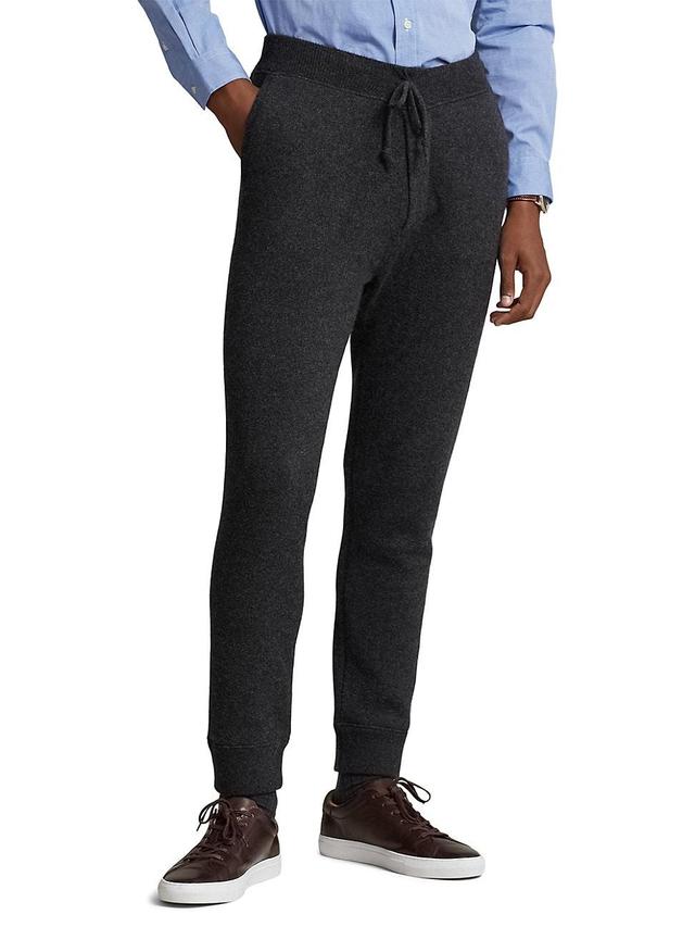 Mens Cashmere Drawstring Joggers Product Image