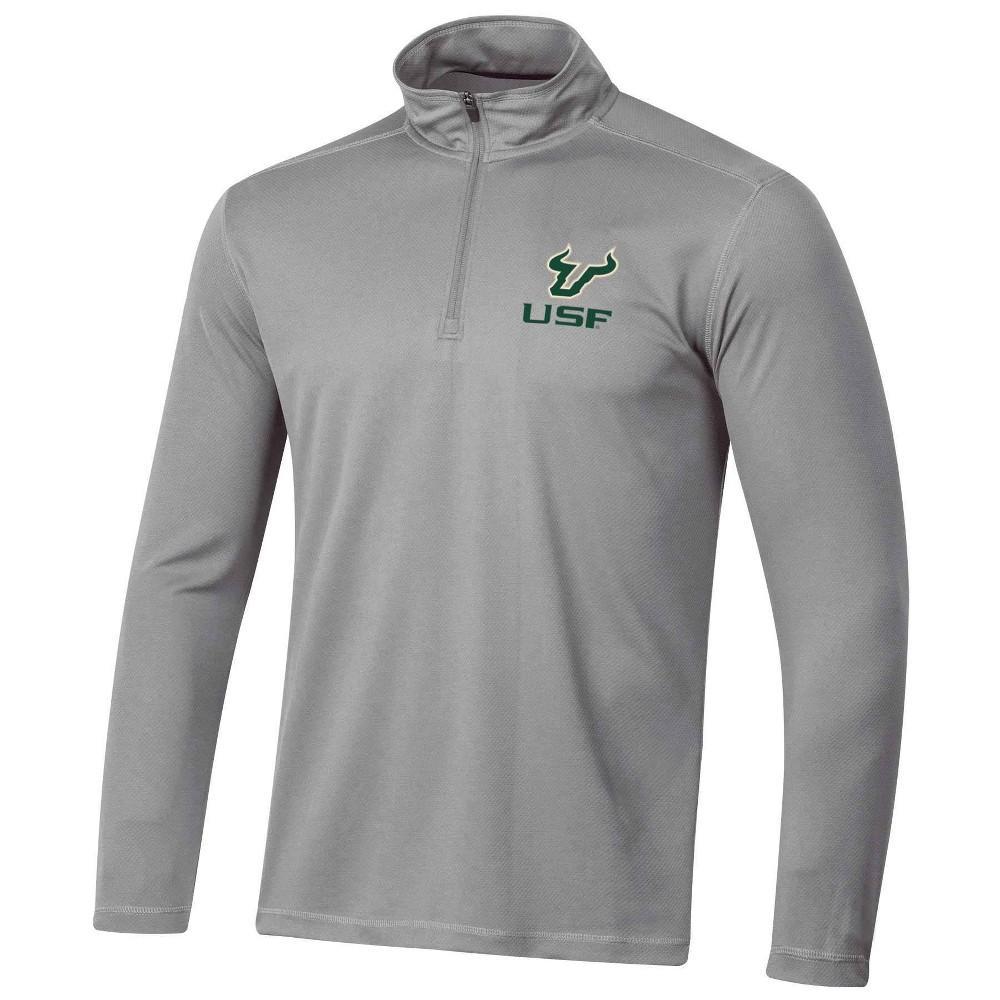 NCAA South Florida Bulls Mens Gray 1/4 Zip Sweatshirt Product Image