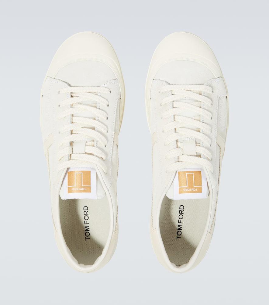 TOM FORD Sneakers Sean Aus Veloursleder In White Product Image